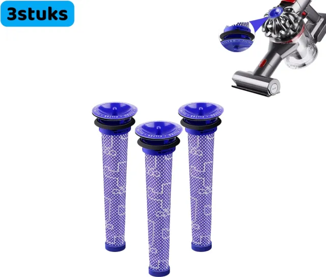 SWGOTA 3 - Voorfilter - Vervangende verpakking - Voor Dyson stofzuigers V6, V7, V8 - Huishoudelijke verbruiksartikelen en accessoires - Filterpatronen - Blauwpaars
