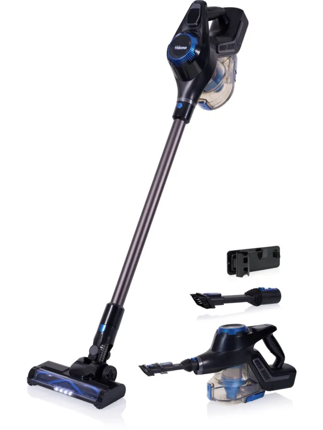 Tristar SZ-2390 Draadloze steelstofzuiger - Verlengde reinigingstijd - LED-verlichting - 250 W Zwart