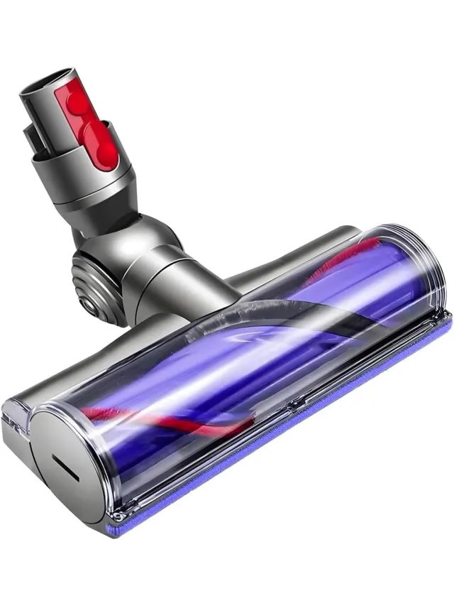 oneay Motorborstel compatibel met Dyson V7, V8, V10, V11 en V15 stofzuigers – Direct Drive-zuigmond – Turboborstelopzetstuk met snelwisselsysteem voor harde vloeren en tapijten.