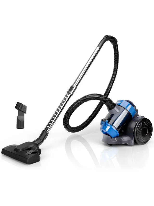Aigostar 33YAM - Stofzuiger Zonder Zak - Vacuum Cleaner Zakloos - 2L - HEAP 12 filter - 800W - Snoerlengte 6.5 meter - Blauw