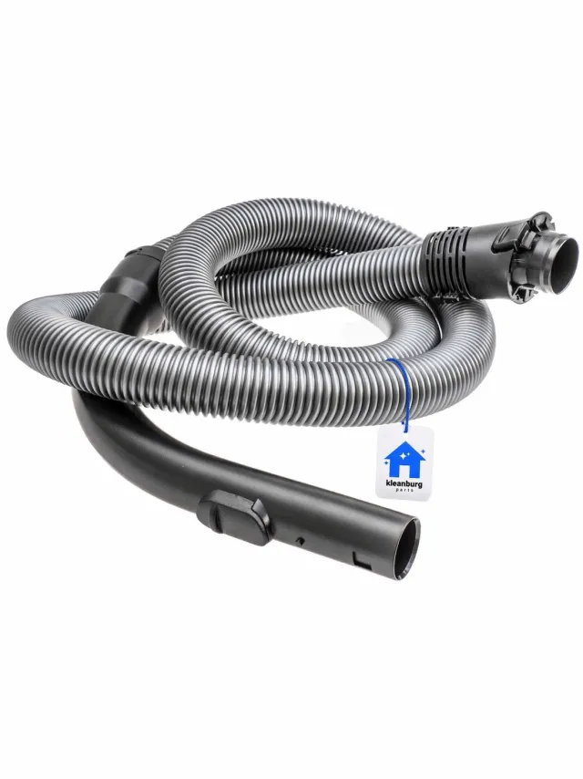 Kleanburg Stofzuigerslang geschikt voor Miele Complete C2, Compact C1, S4000 / S5000 Series grijs/zwart