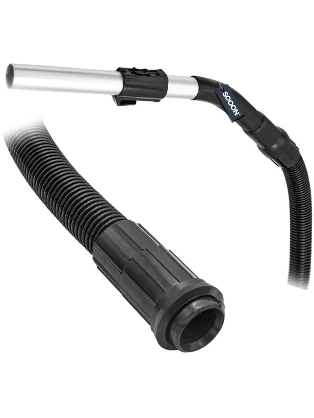 SQOON Stofzuigerslang geschikt voor Nilfisk GD930/VP930 - Gelijk aan model: 1402782500 - Lengte 2,5 m met aluminium greep - Vervanging voor origineel Zwart Grijs