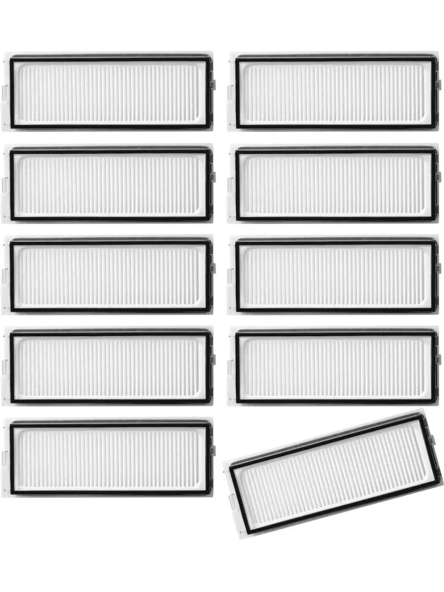Plus.Parts Roborock Qrevo Master/Slim/Curv 2 Flow en Saros Z70 Filterset (10 Stuks, Plus.Parts® alternatief voor 8.02.0341) Overig