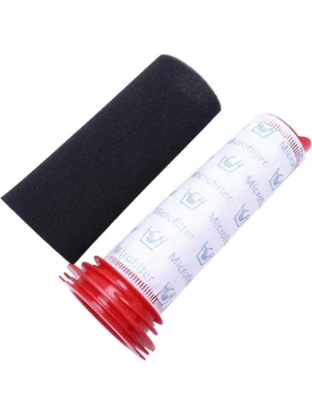 Compatibel met Bosch 1 set FILTER vervanging voor BOSCH ATHLET accustofzuigers (1 x hoofdfilter + 1 x sponsfilter) Vervanging voor originele filters gemarkeerd: Bosch 00754176 - Wasbare Filters Voor Bosch Athlet Broom Vacuum Zwart