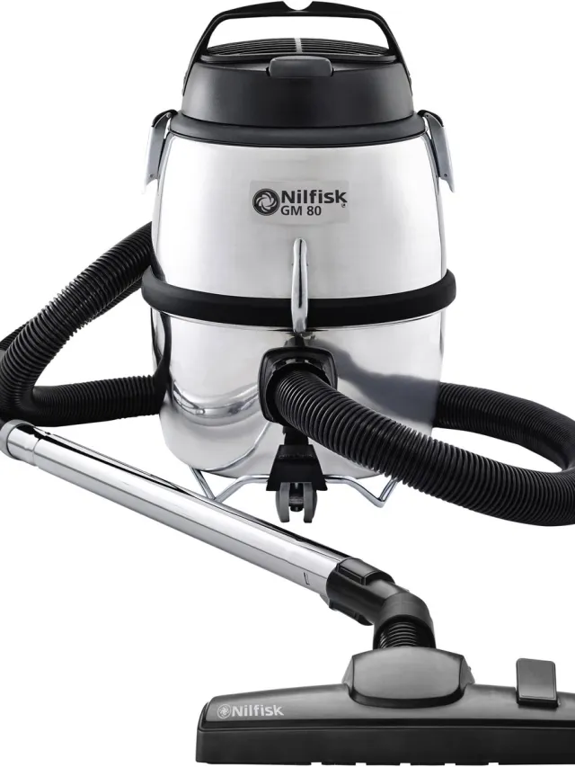 Nilfisk GM 80C Zwart alu – Robuuste stofzuiger met 780W zuigkracht, 6,25 L capaciteit & blaasfunctie voor huis en werkplaats, 10 jaar garantie! Zilver