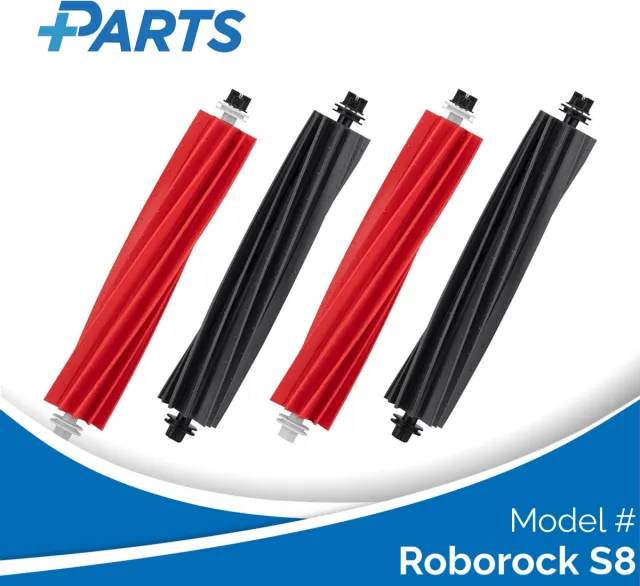 Plus.Parts Roborock S8 Borstels (4 Stuks, Plus.Parts® alternatief voor 8.02.0199) Overig