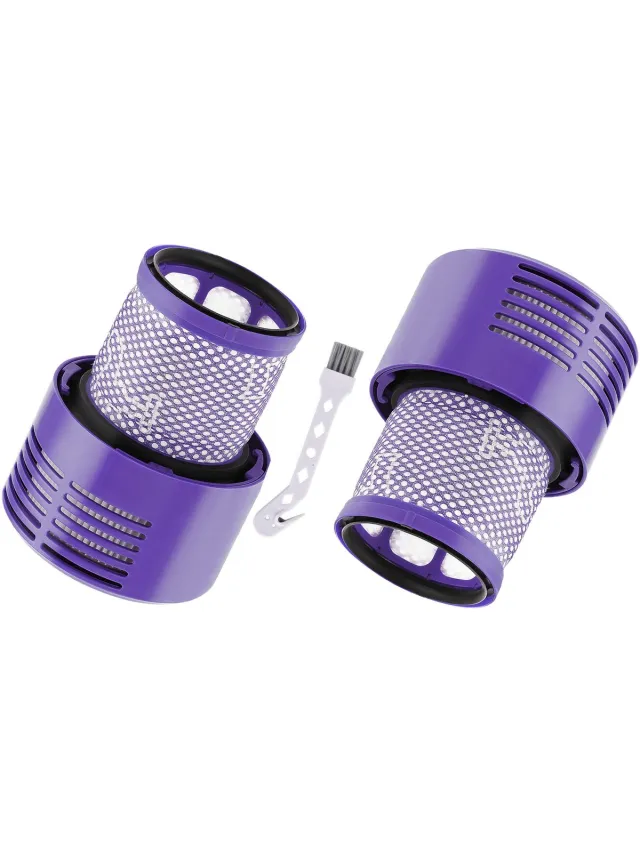 Phonillico Filter geschikt voor Dyson V10 Serie Absolute Animal Total Clean vervangingsfilter 969082-01 [2 Stuks]