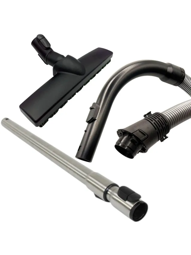 Fixem stofzuiger accessoire set compleet, geschikt voor Miele S4000 t/m S4999 - S5000 t/m S5999, 7330631 - Slang met greep telescoopbuis harde vloeren borstel - klik systeem - Service set voor harde vloeren