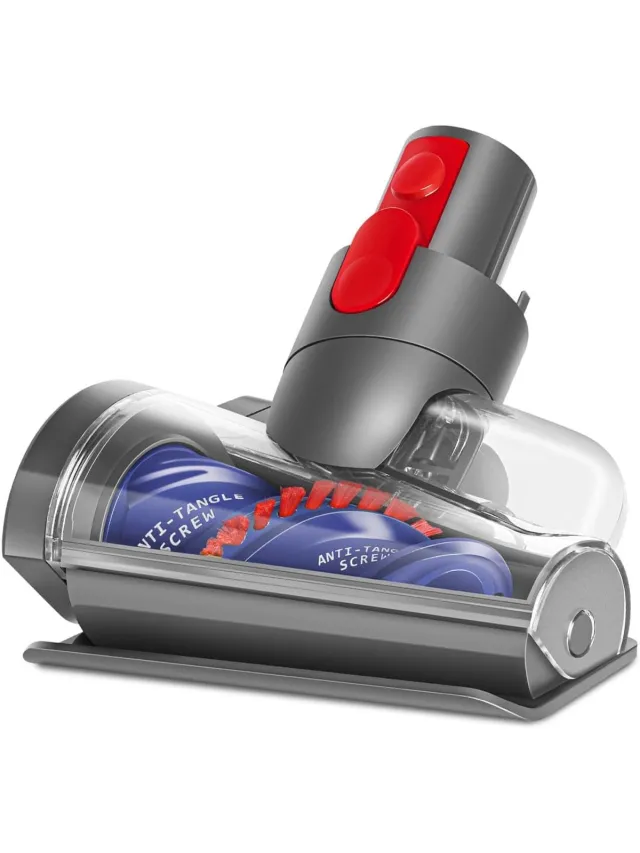JIMUYU Stofzuigerborstelkop Met Anti-Klitfunctie En Taps Toelopende Borstelrol – Voor Dyson V15 V11 V10 V8 V7 – Dieptereiniging En Zelfreinigend – Compact En Donkergrijs
