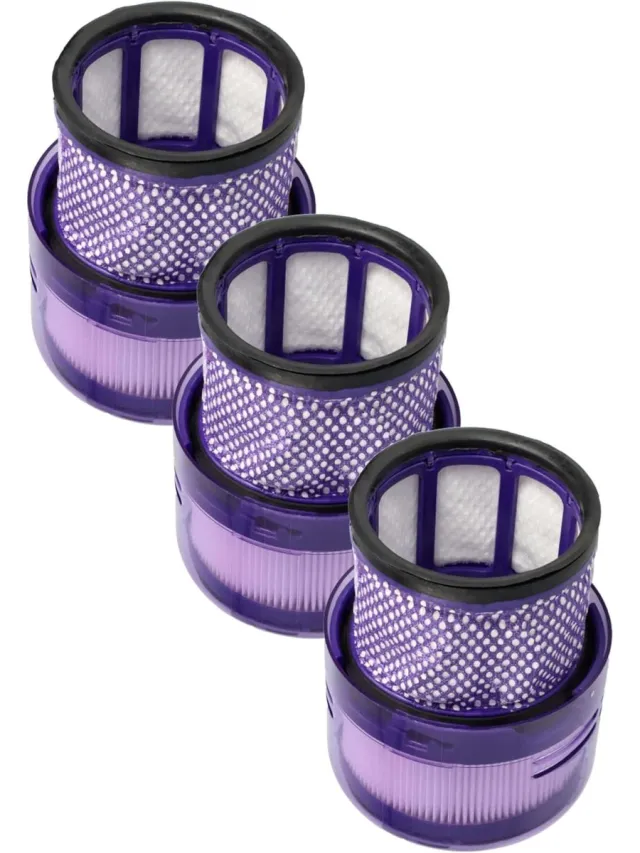 Promessa-Solutions 3 stuks Stofzuigerfilter compatibel met Dyson Omni-glide+ | Omni-glide, SV19 stofzuiger - HEPA-filter paars - Promessa-Solutions