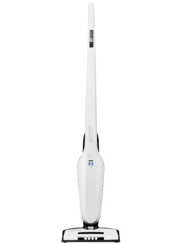 Nilfisk Easy 36V Wit – Draadloze 2-in-1 steelstofzuiger met geïntegreerde kruimelzuiger, 80 minuten gebruiksduur en LED-verlichting