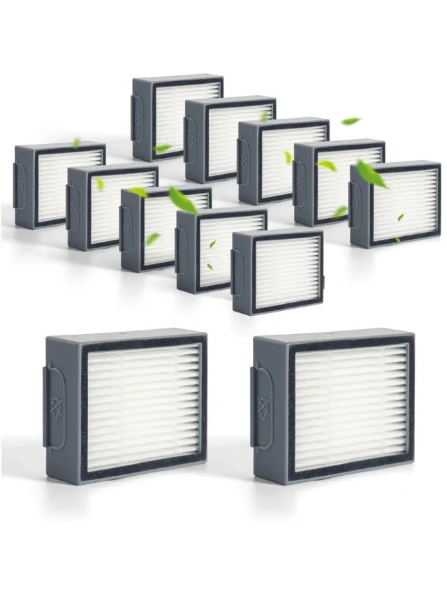 SSTRWGOOD Filters geschikt voor Loveco – 12-pack – Geschikt voor iRobot Roomba E, I- en J-serie – Vervangende HEPA-filters geschikt voor E5, E6, i1, i2, i3, i4, i5, i6, i7, i8, j5, j6, j7, j8, j9 (inclusief Plus-versies), Combo i5+ en j5+ geen