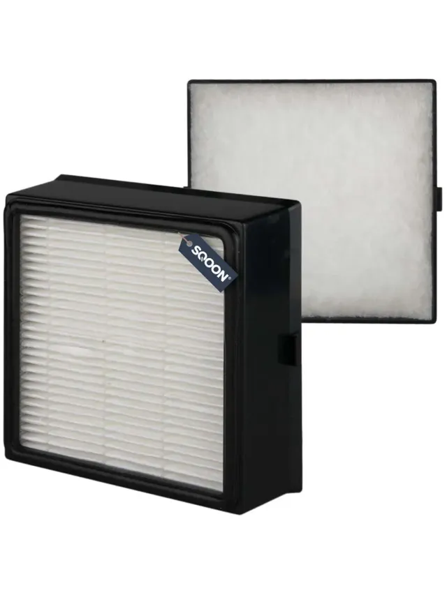 SQOON HEPA-filter geschikt voor Nilfisk King stofzuiger - Gelijk aan model: 22356800 - Vervangt origineel 22356801 - Voor optimale filtering van fijne stofdeeltjes en allergenen Zwart