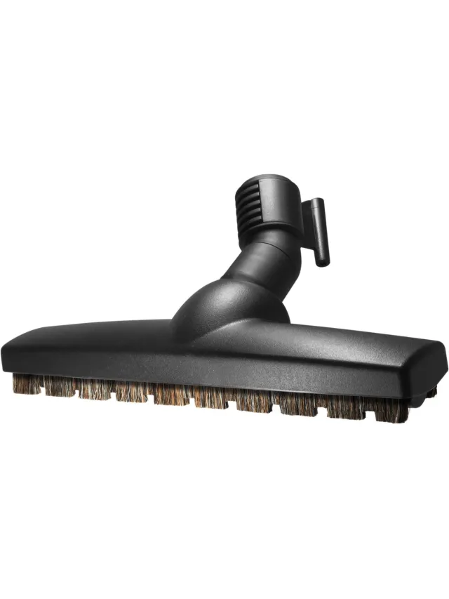 Dparts extra zwenkbare parketborstel geschikt voor Nilfisk - met parkeerhaak - 32mm - Parketzuigmond - Stofzuigerborstel - Zuigmond voor Select Power Extreme One King VP300 Zwart