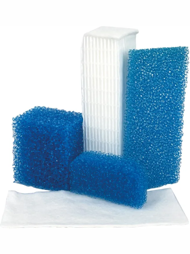 Multaparts filterset 5-delig geschikt voor Thomas SE & Twin T1, T2, TT serie | Vervanging voor 787203 | Set bestaat uit 3 schuimfilters, microfilter en lamellenfilter Blauw