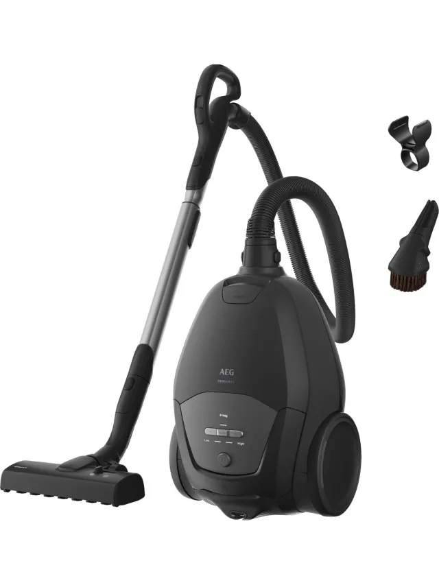 AEG AB71U1GG Silent 7000 - Stofzuiger met zak - Extreem stil 59dB - Krachtige zuigkracht - Geschikt voor alle vloeren - Grote actieradius 12m - Krachtige stofzuiger - Vacuum cleaner - Stofzuiger met stofzak Grijs