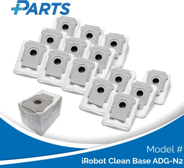 Plus.Parts iRobot Clean Base ADG-N2 Stofzakken (15 Stuks, Plus.Parts® alternatief voor 4626194 / 4640235) Overig
