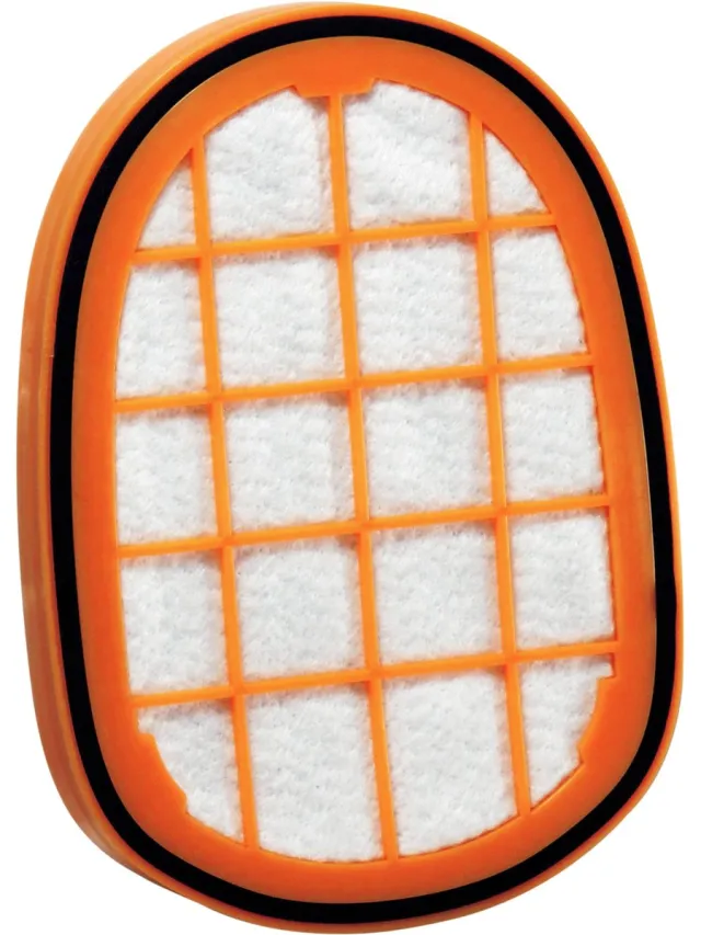 Dparts filter geschikt voor Philips steelstofzuiger - voor SpeedPro Max 8000 series - schuimfilter in rubberen houder - stofzuiger motorfilter foamfilter - stofzuigerfilter nr. FC5005 FC5005/01 - CP0663 CP0663/01 - CP1100 CP1100/01 oranje