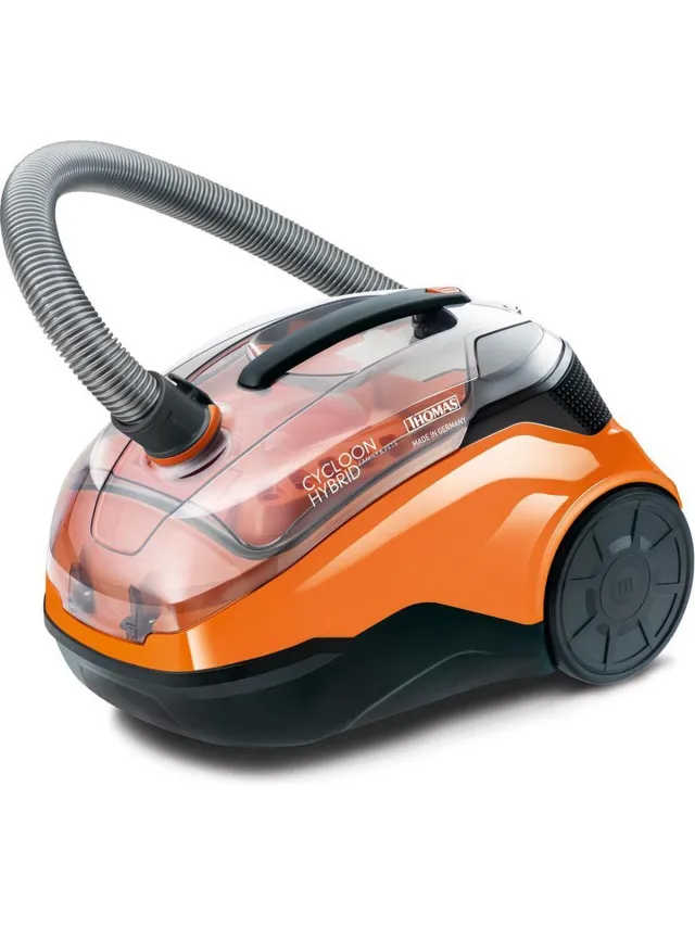 Thomas Cycloon Hybrid Family & Pet - Stofzuiger zonder zak Oranje, Zwart