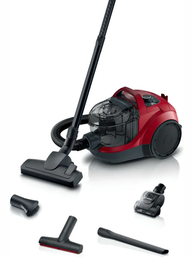 Bosch BGS 21CAR Serie 4 zonder zak rood