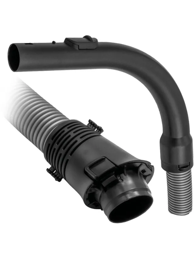 Multaparts stofzuigerslang geschikt voor Miele S4 / S5 series | 2 meter lengte | Compleet met stofzuiger wartel en pistoolgreep | Alternatief voor Miele 7330631 Zwart
