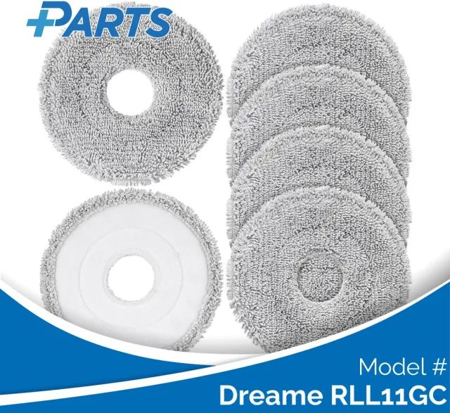 Plus.Parts Dreame RLL11GC Dweilpads (6 Stuks, Plus.Parts® alternatief voor RMP8) Overig