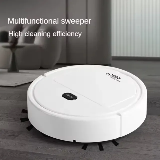 Therob Smart robot stofzuiger met borstels en Veegdoek. 3 in 1.Zuigen, vegen en dweilen. wit