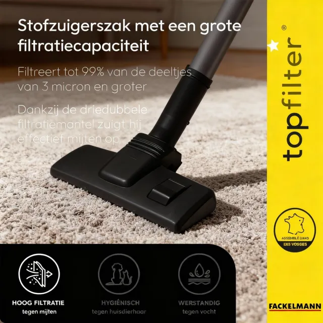 Top Filter Set van 4 stofzuigerzakken voor Goldstar en LGE TopFilter Premium