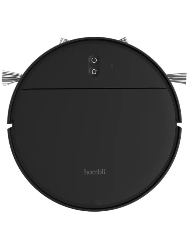 Hombli smart robotstofzuiger met dweilfunctie - zwart