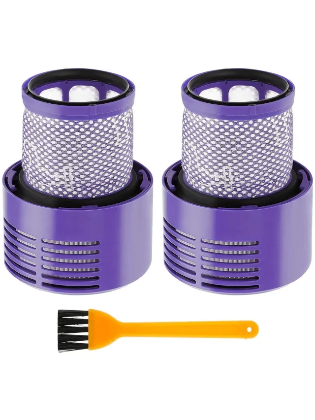 Inf Nafilter Geschikt voor Dyson V10/SV12 stofzuiger 2-pack Blauw/Oranje