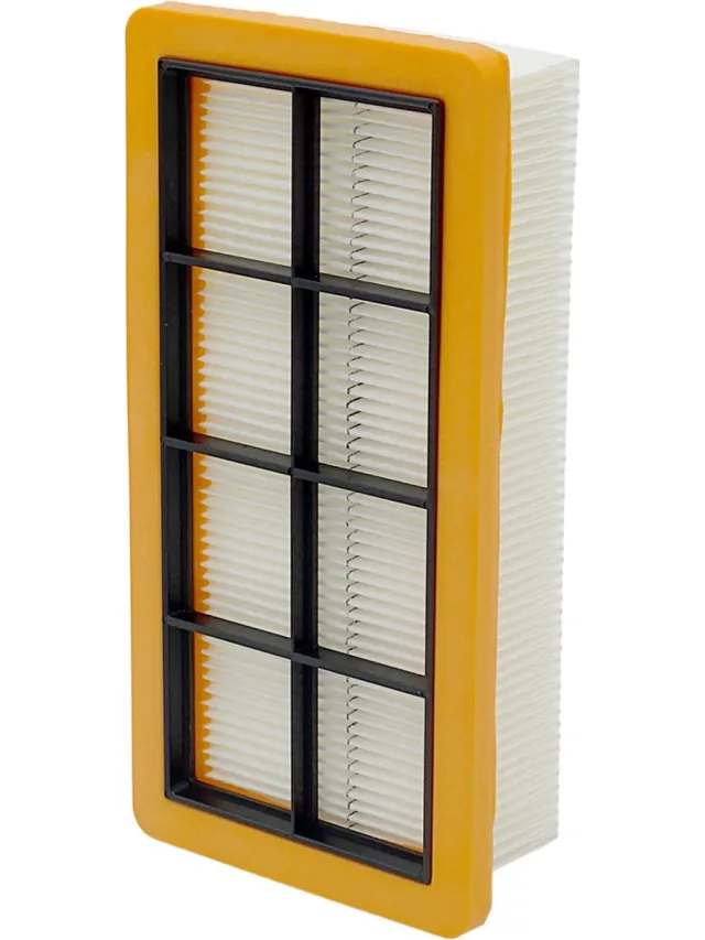 SQOON Stofzuigerfilter Geschikt voor Karcher KFI 7420, AD2, AD3 & AD4 Fireplace – Vervangt 6.415-953.0 Zwart, Geel en Wit
