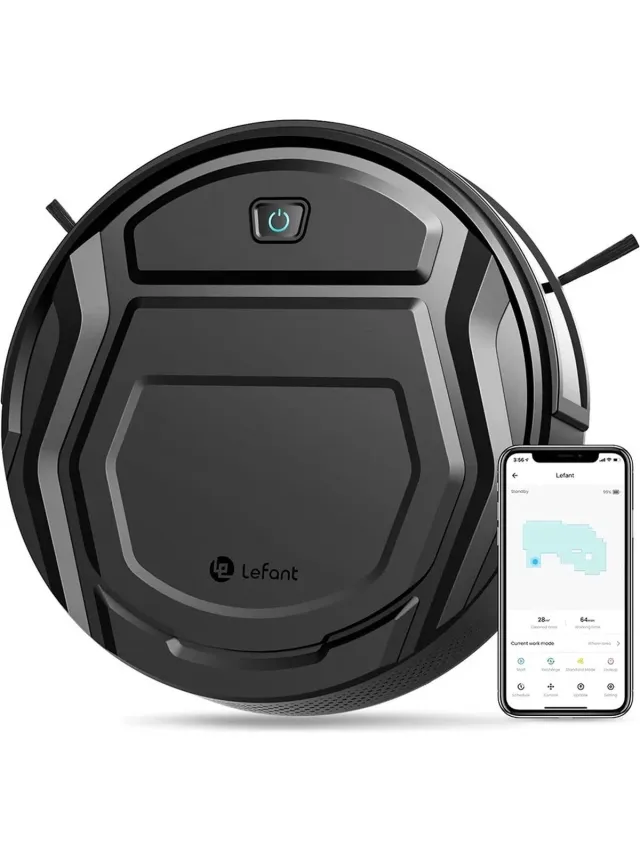 Lefant Robot Stofzuiger M210 M210 Pro - Huishoudelijke Apparaten Wifi App Alexa Controle Sweep Dweil - Huisdier Haar Vloertapijt Zwart