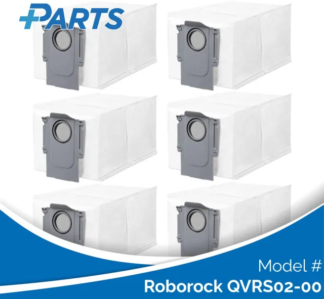Plus.Parts Roborock QVRS02-00 Stofzakken (6 Stuks, Plus.Parts® alternatief voor 8.02.0239) Overig