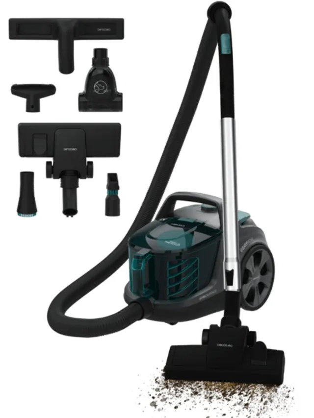 Cecotec Conga Rockstar Cyclonic XL ProAnimal 2,8 l Cilinderstofzuiger Droog 900 W Zakloos Zwart;Blauw;Grijs