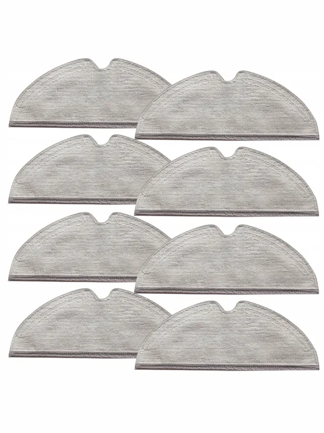 AreoSe Dweilpads voor Roborock S5 max , S6, S6 Max V, Q5 , Q7 - 8 stuks