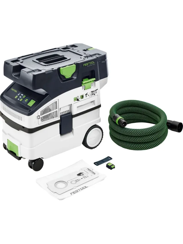 Festool CTMC MIDI I-Basic Accu stofzuiger CLEANTEC - 577067 Zwart;Groen;Wit