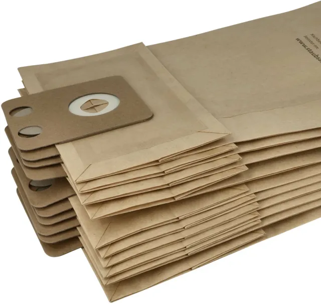 VHBW 30 stuks stofzakken, compatibel met Nilfisk-Alto GD GSN 1010, S 1010, P 2000, S 3020 stofzuigers – 45,3 cm x 22,7 cm, bruin