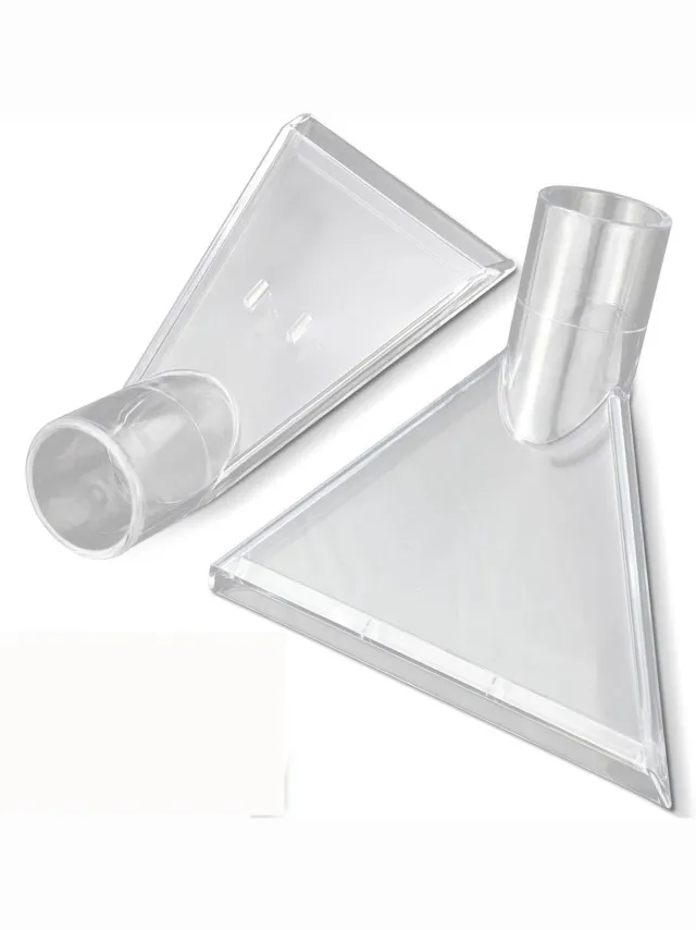 SSTRWGOOD 2 Stuks Mondstukken voor Stofzuigers - Nassauger Polsterdüse - Binnen-Ø 38mm Buiten-Ø 45mm - Makkelijk Schoon Te Maken - Geschikt voor Meubelreiniging - Kunststof - Zonder Extra Accessoires Transparant