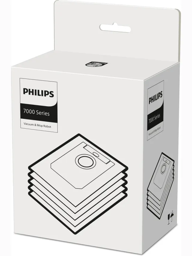 Philips HomeRun XV1472/00 - Stofzakken voor 7000 serie robotstofzuiger Wit