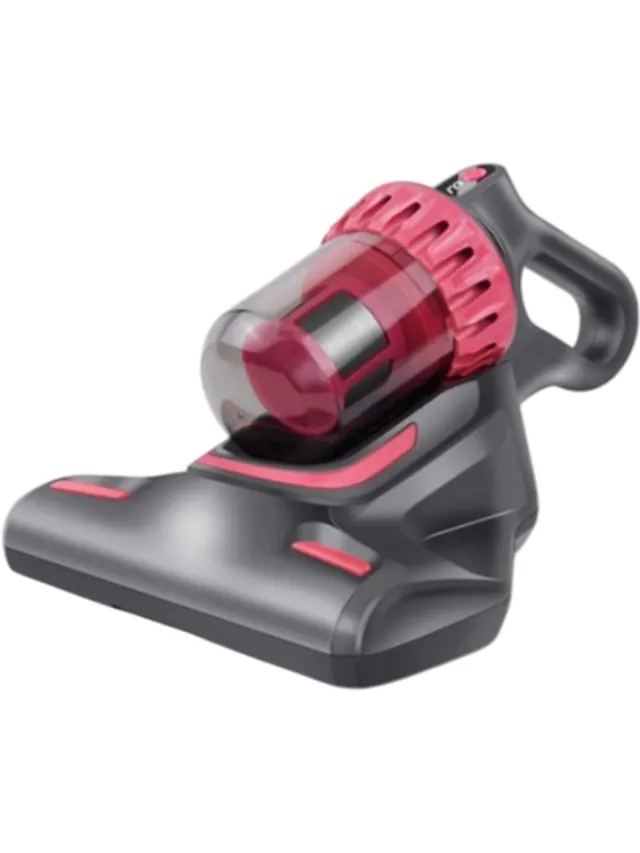 rimmo 10000PA Matrassen Stofzuiger met UV-C Sterilisatie – Draadloze Mini Handheld Mijtvrijmaker voor Allergieën – USB Oplaadbaar en Compact donkergrijs