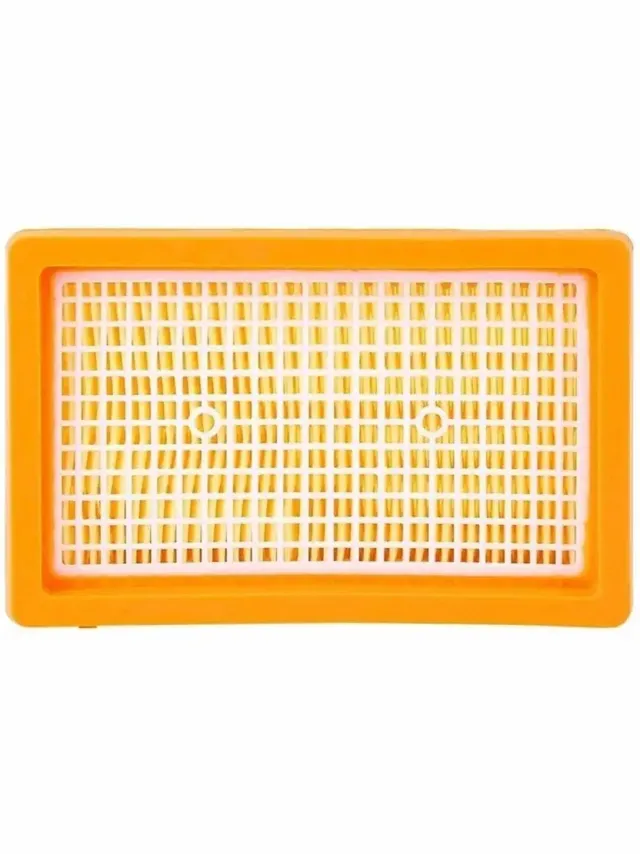 Kärcher 1x HEPA Filter Geschikt voor Kärcher MV4 MV5 MV6 WD4 WD5 WD6 – Vervangend Vlakfilter – 160x100x50 mm – Voor Nat- en Droogzuigers – Stofzuigeraccessoire Geel
