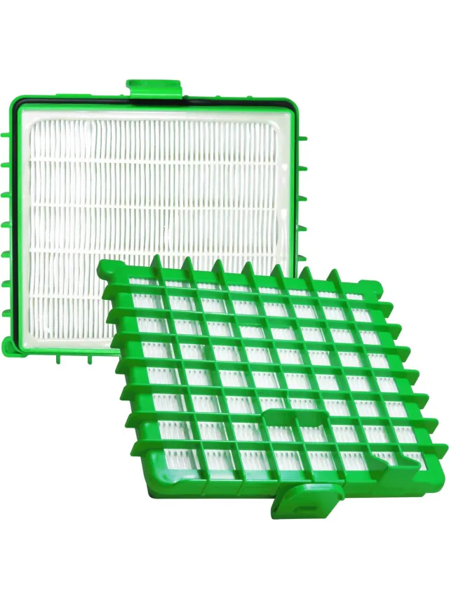 Dparts 2x Dparts hepa filter geschikt voor Rowenta - stofzuiger hepafilter voor Silence Force - Silence Force Compact - Silence Force Extreme - Silence Force Extreme Compact - X-Trem Power - X-Trem Power XL - allergiefilter stofzuigerfilter ZR002901 Groen