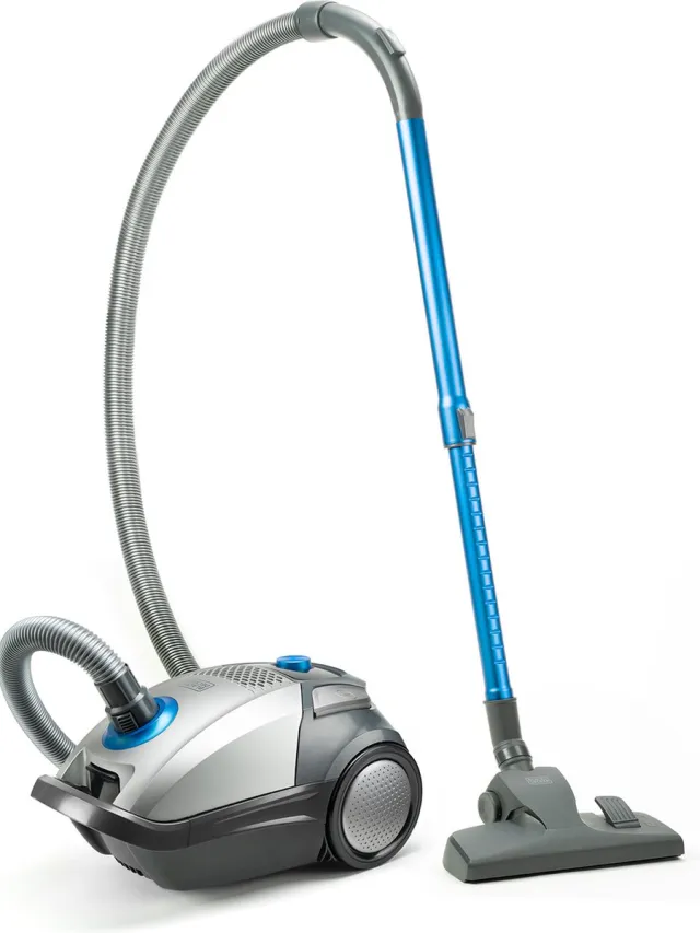 Black & Decker BLACK+DECKER - BXVMB700E Stofzuiger met zak - 700 W - 4 liter - HEPA 13 filter Zwart;Grijs;Turkoois