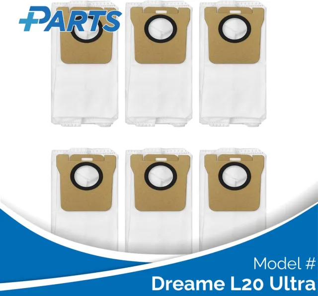 Plus.Parts Dreame L20 Ultra Stofzakken (6 Stuks, Plus.Parts® alternatief voor RDB3) Overig