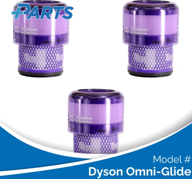 Plus.Parts Dyson Omni-Glide Filters (3 Stuks, Plus.Parts® alternatief voor 965241-01) Overig