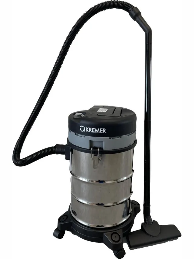Kremer KR30LE - Stofzuiger - Nat en Droog Waterzuiger Zwart/Grijs