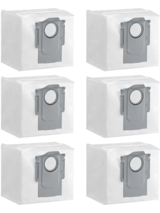 PromoHome 6 stofzuigerzakken geschikt voor Roborock Q7 L5+, Q7 M5+, Q7+, Q7 Max+, Q8 Max+, Q10 X5+, Q10 S5+, Q5+, Q5 Max+, Q5 Pro+, Q5 DuoRoller+, Voor Roborock S7 Max Ultra, S8 Pro Ultra, S8+, S7 MaxV Ultra, S7 Pro Ultra