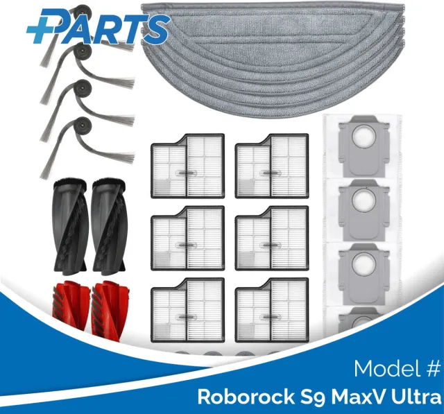 Plus.Parts Roborock S9 MaxV Ultra Onderhoudsset (Plus.Parts® alternatief voor 8.02.0403) Overig