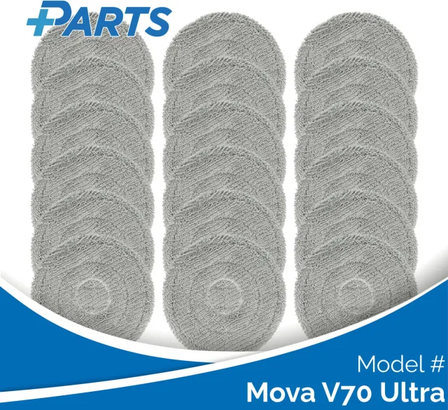 Plus.Parts Mova V70 Ultra Dweilpads (18 Stuks, Plus.Parts® alternatief voor RMP8) Overig