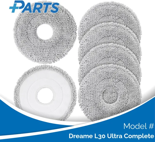 Plus.Parts Dreame L30 Ultra Complete Dweilpads (6 Stuks, Plus.Parts® alternatief voor RMP8) Overig